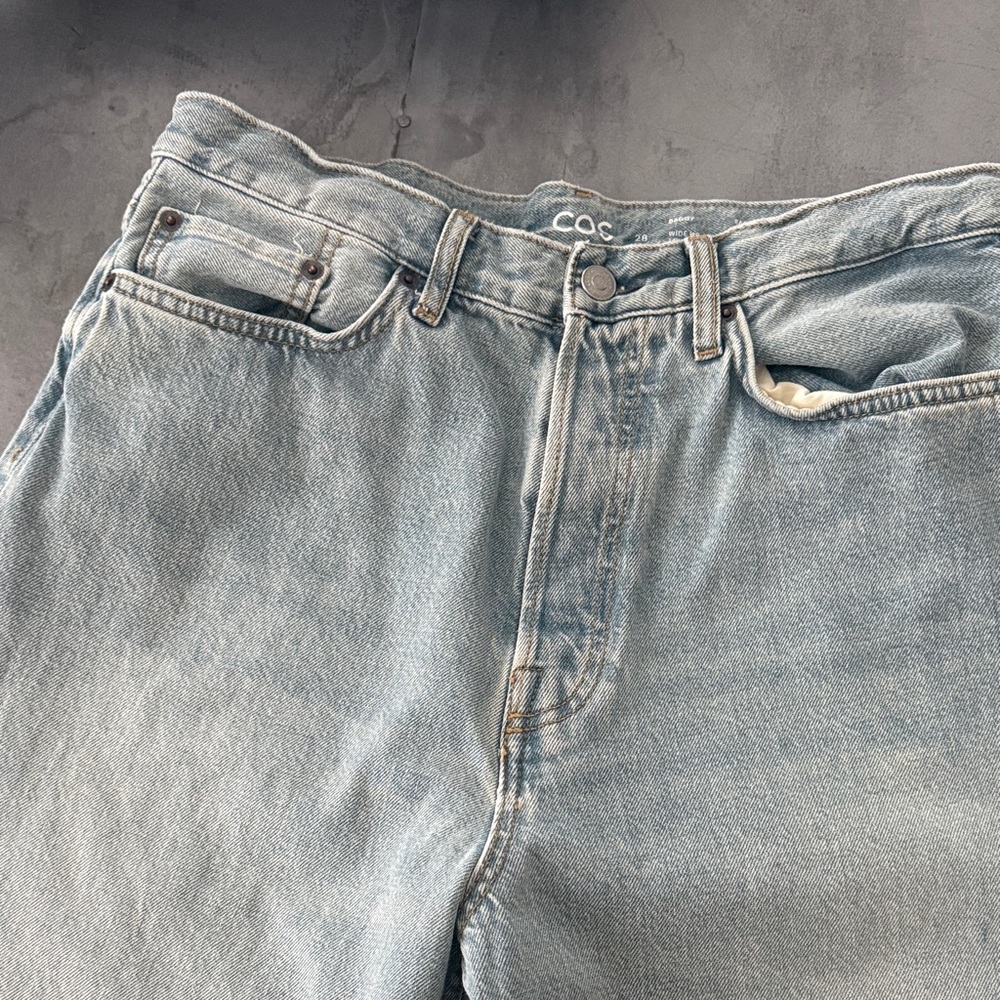 COS women’s 
Baggy Fit is the style name 
Size 28
Perfect blue
Perfect condition